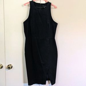 Banana Republic stretch wiggle dress black